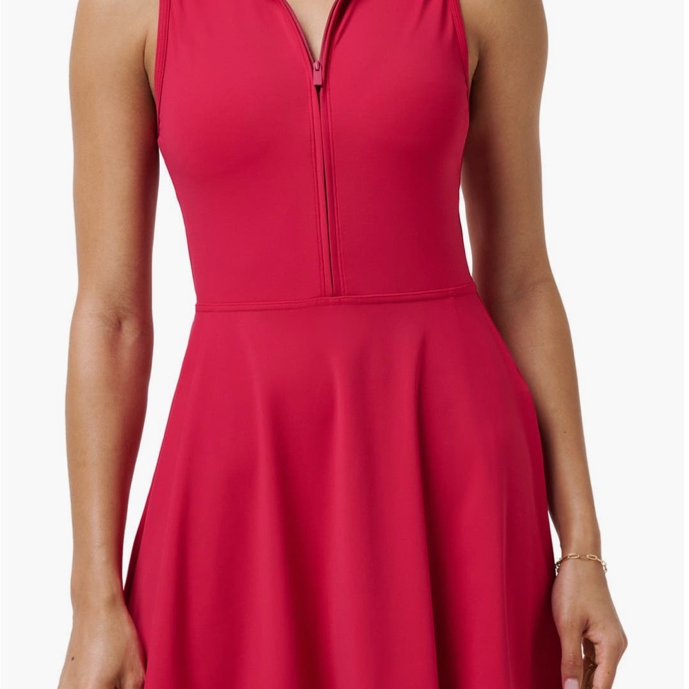 Travis Mathew Move Half Zip Sleeveless Dress